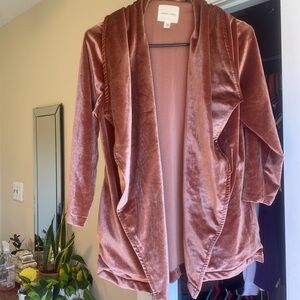 Urban outfitters pink velvet jacket